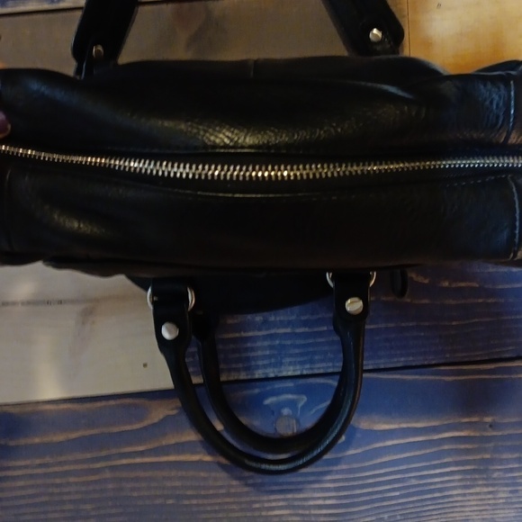 Coco + Carmen Leather and Houndstooth Handbag black and white - Picture 9 of 10